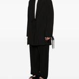Cappotto con nodo in nero Yohji yamamoto - uomo 