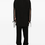 Cappotto con nodo in nero Yohji yamamoto - uomo 