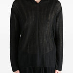 Maglione con scollo a v Henry in nero Yohji yamamoto - uomo 