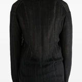 Maglione con scollo a v Henry in nero Yohji yamamoto - uomo 