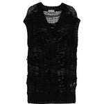 Gilet in maglia in nero Yohji yamamoto - uomo<BR/> 