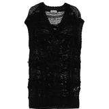 Gilet in maglia in nero Yohji yamamoto - uomo<BR/> 