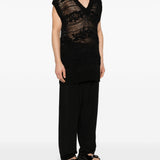 Gilet in maglia in nero Yohji yamamoto - uomo<BR/> 