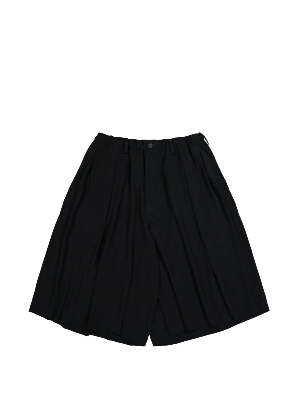 Pantaloncini sartoriali plissettati in nero Yohji yamamoto - uomo 