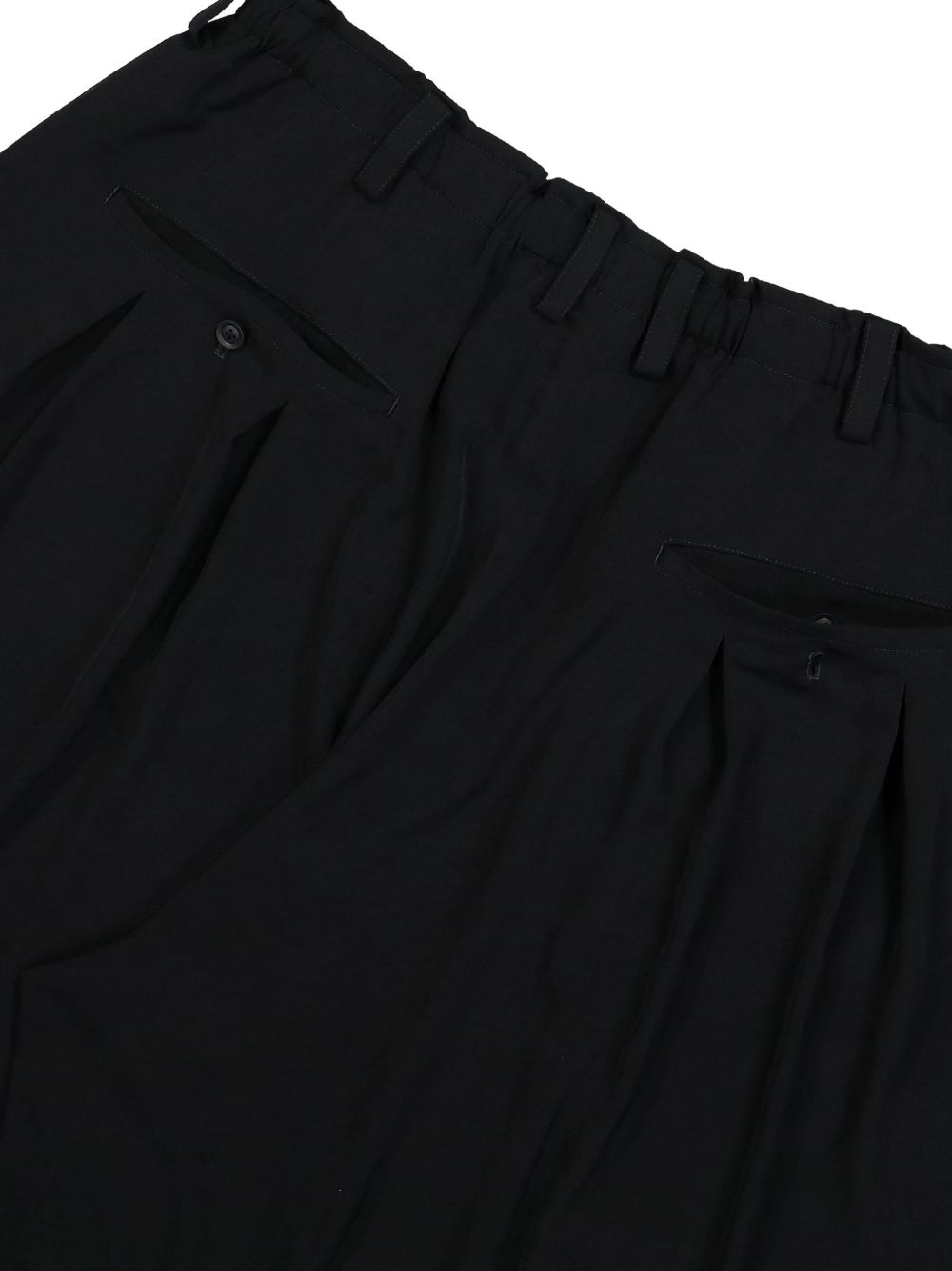 Pantaloncini sartoriali plissettati in nero Yohji yamamoto - uomo 