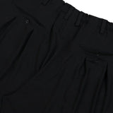 Pantaloncini sartoriali plissettati in nero Yohji yamamoto - uomo 