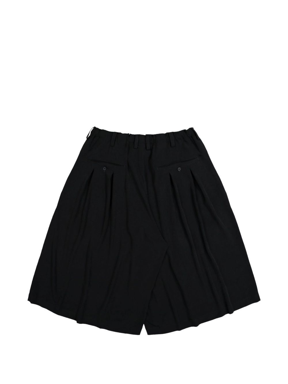 Pantaloncini sartoriali plissettati in nero Yohji yamamoto - uomo 