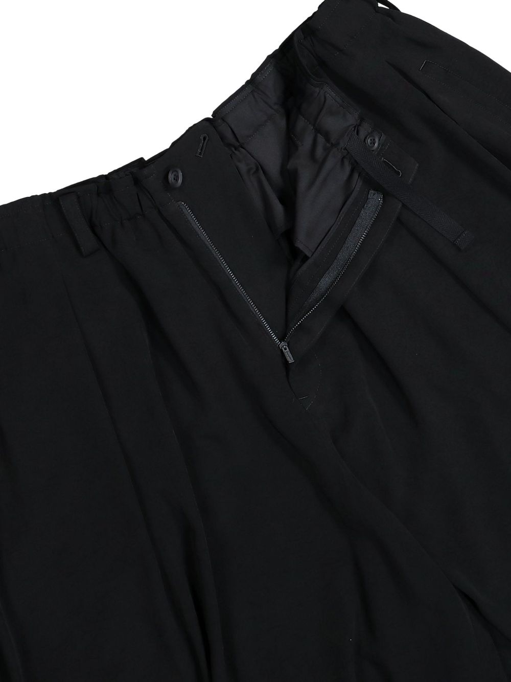 Pantaloncini sartoriali plissettati in nero Yohji yamamoto - uomo 