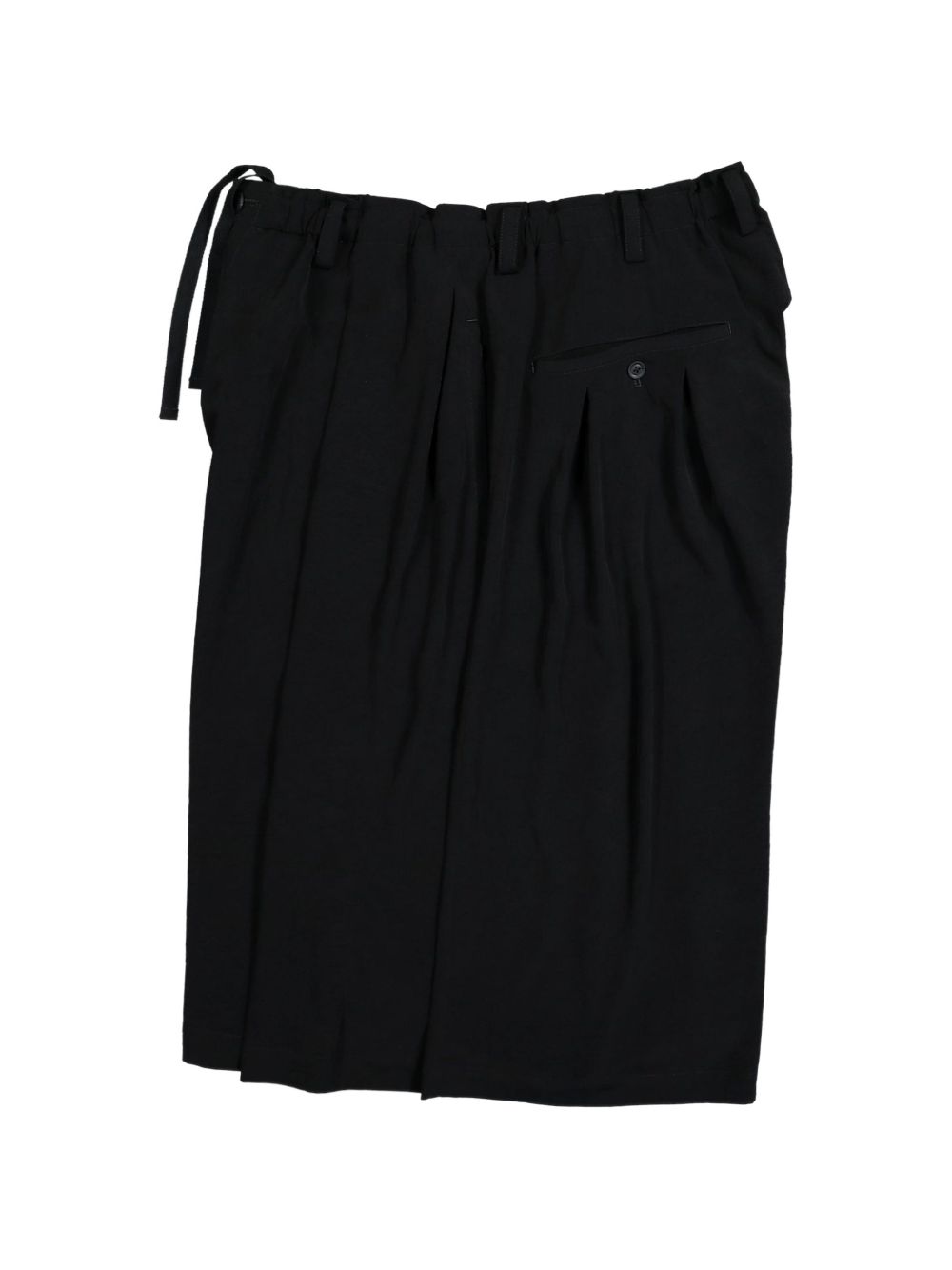 Pantaloncini sartoriali plissettati in nero Yohji yamamoto - uomo 