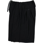 Pantaloncini sartoriali plissettati in nero Yohji yamamoto - uomo 