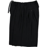 Pantaloncini sartoriali plissettati in nero Yohji yamamoto - uomo 