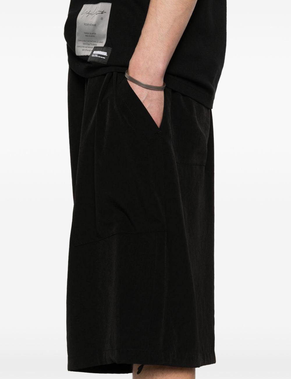 Shorts con tasche in nero Yohji yamamoto - uomo 