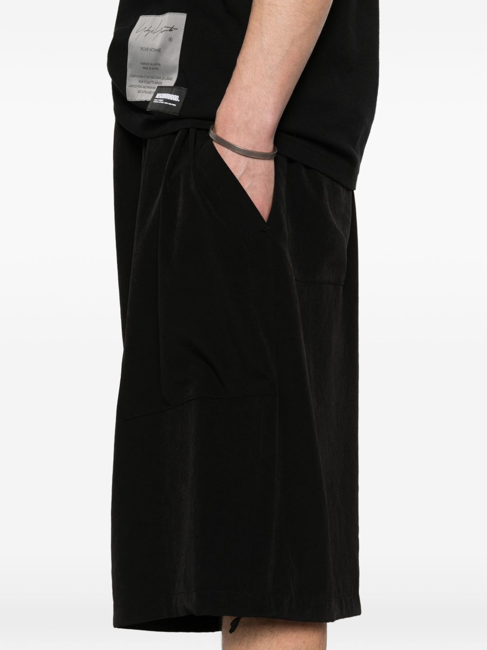 Shorts con tasche in nero Yohji yamamoto - uomo 