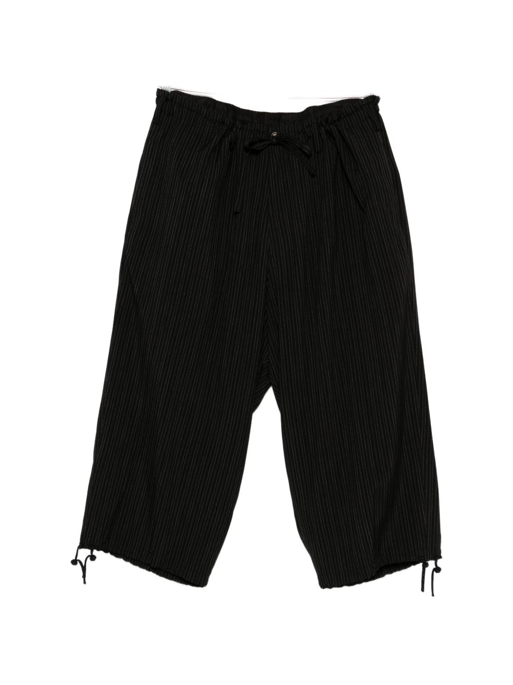 Pantaloni a righe in nero Yohji yamamoto - uomo 