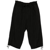 Pantaloni a righe in nero Yohji yamamoto - uomo 