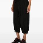 Pantaloni a righe in nero Yohji yamamoto - uomo 