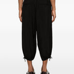 Pantaloni a righe in nero Yohji yamamoto - uomo 