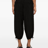 Pantaloni a righe in nero Yohji yamamoto - uomo 