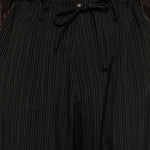 Pantaloni a righe in nero Yohji yamamoto - uomo 