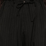 Pantaloni a righe in nero Yohji yamamoto - uomo 