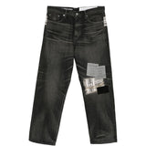 Jeans con patch savage in nero Yohji yamamoto - uomo<BR/> 