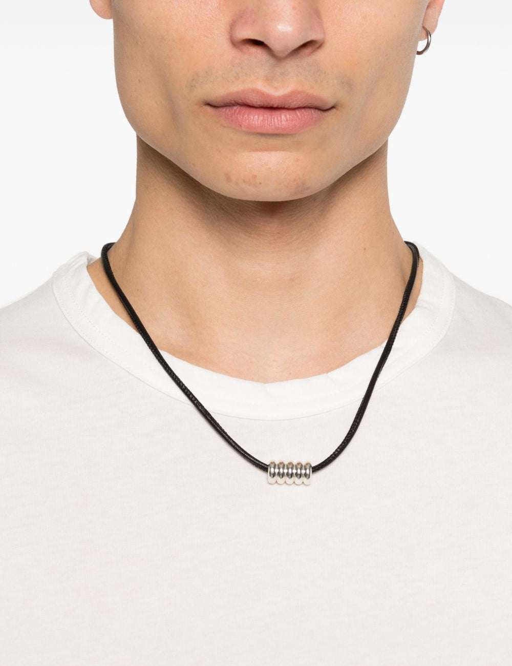 T-shirt a maniche corte in bainco Yohji yamamoto - uomo 
