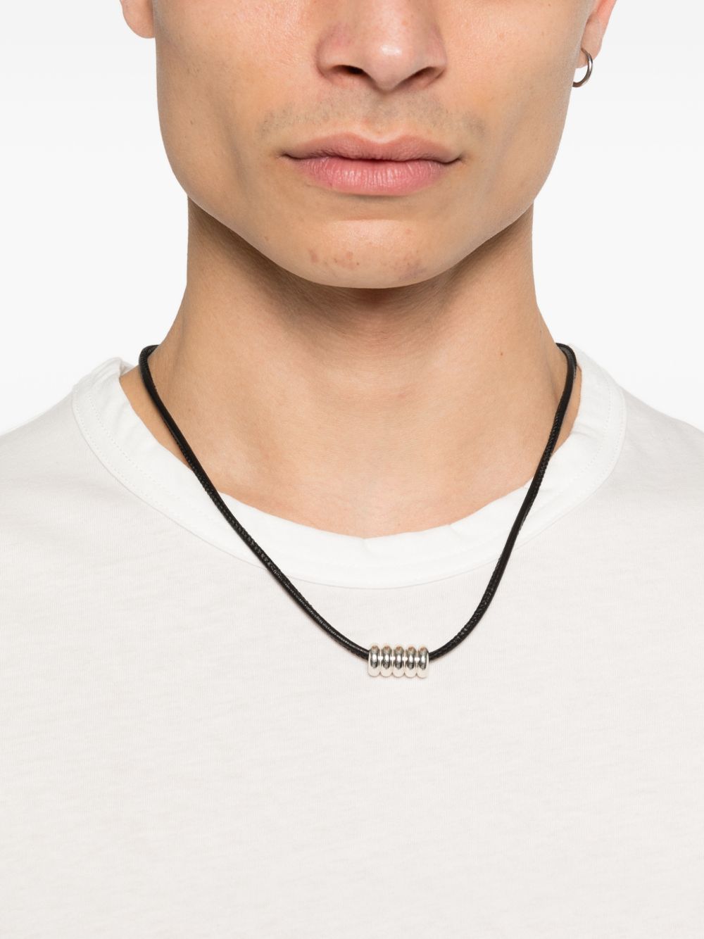 T-shirt a maniche corte in bainco Yohji yamamoto - uomo 