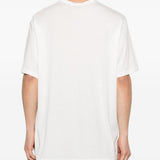 T-shirt a maniche corte in bainco Yohji yamamoto - uomo 