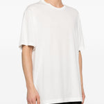 T-shirt a maniche corte in bainco Yohji yamamoto - uomo 