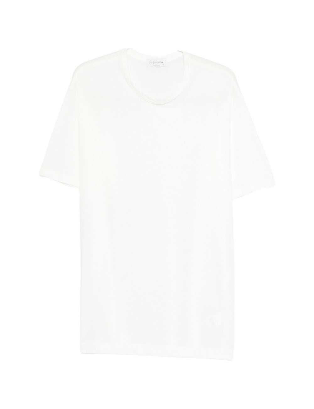 T-shirt a maniche corte in bainco Yohji yamamoto - uomo 
