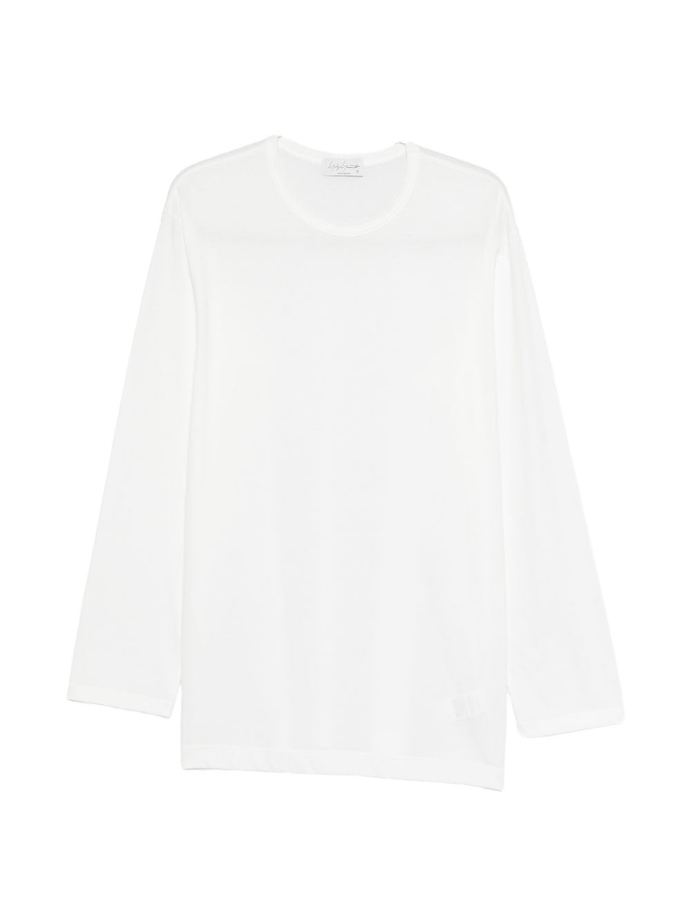 T-shirt a maniche lunghe in bainco Yohji yamamoto - uomo 
