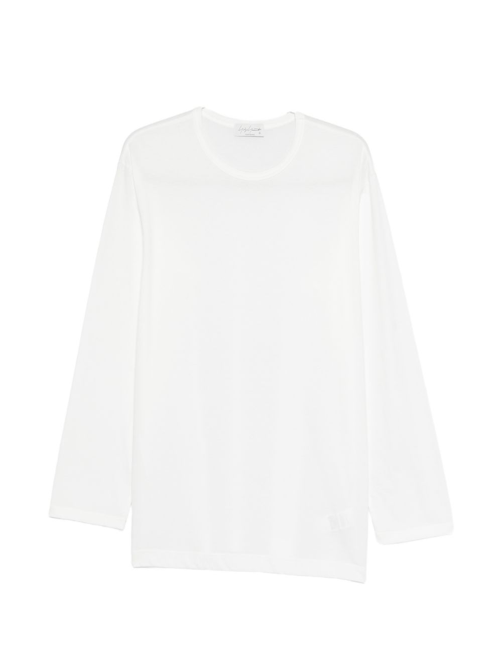 T-shirt a maniche lunghe in bainco Yohji yamamoto - uomo 