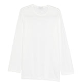 T-shirt a maniche lunghe in bainco Yohji yamamoto - uomo 