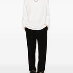 T-shirt a maniche lunghe in bainco Yohji yamamoto - uomo 