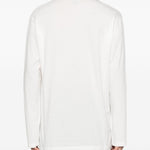 T-shirt a maniche lunghe in bainco Yohji yamamoto - uomo 