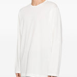 T-shirt a maniche lunghe in bainco Yohji yamamoto - uomo 