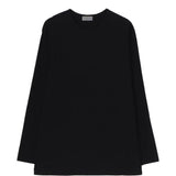 T-shirt a maniche lunghe in nero Yohji yamamoto - uomo 