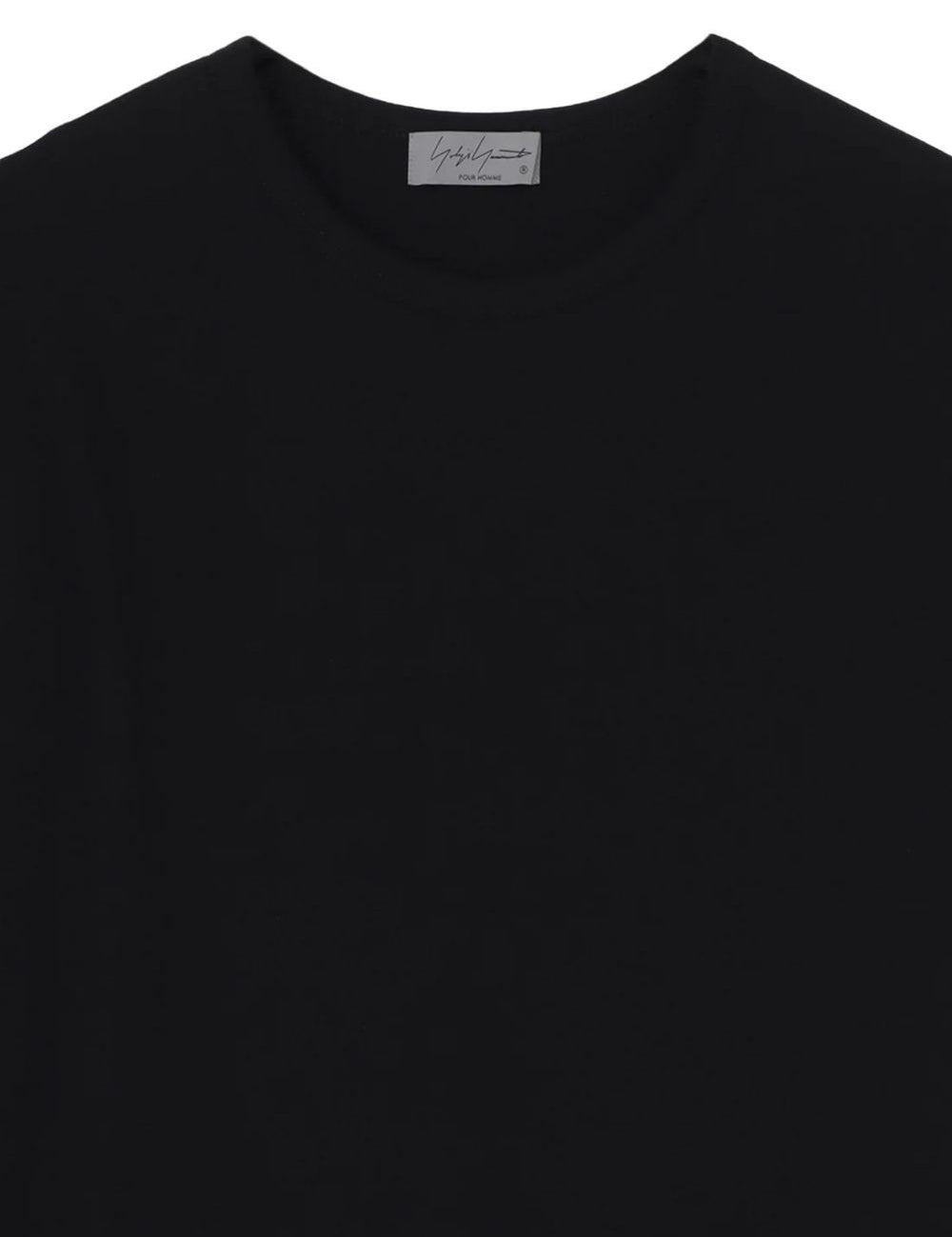T-shirt a maniche lunghe in nero Yohji yamamoto - uomo 