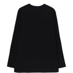 T-shirt a maniche lunghe in nero Yohji yamamoto - uomo 