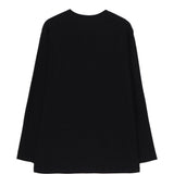 T-shirt a maniche lunghe in nero Yohji yamamoto - uomo 
