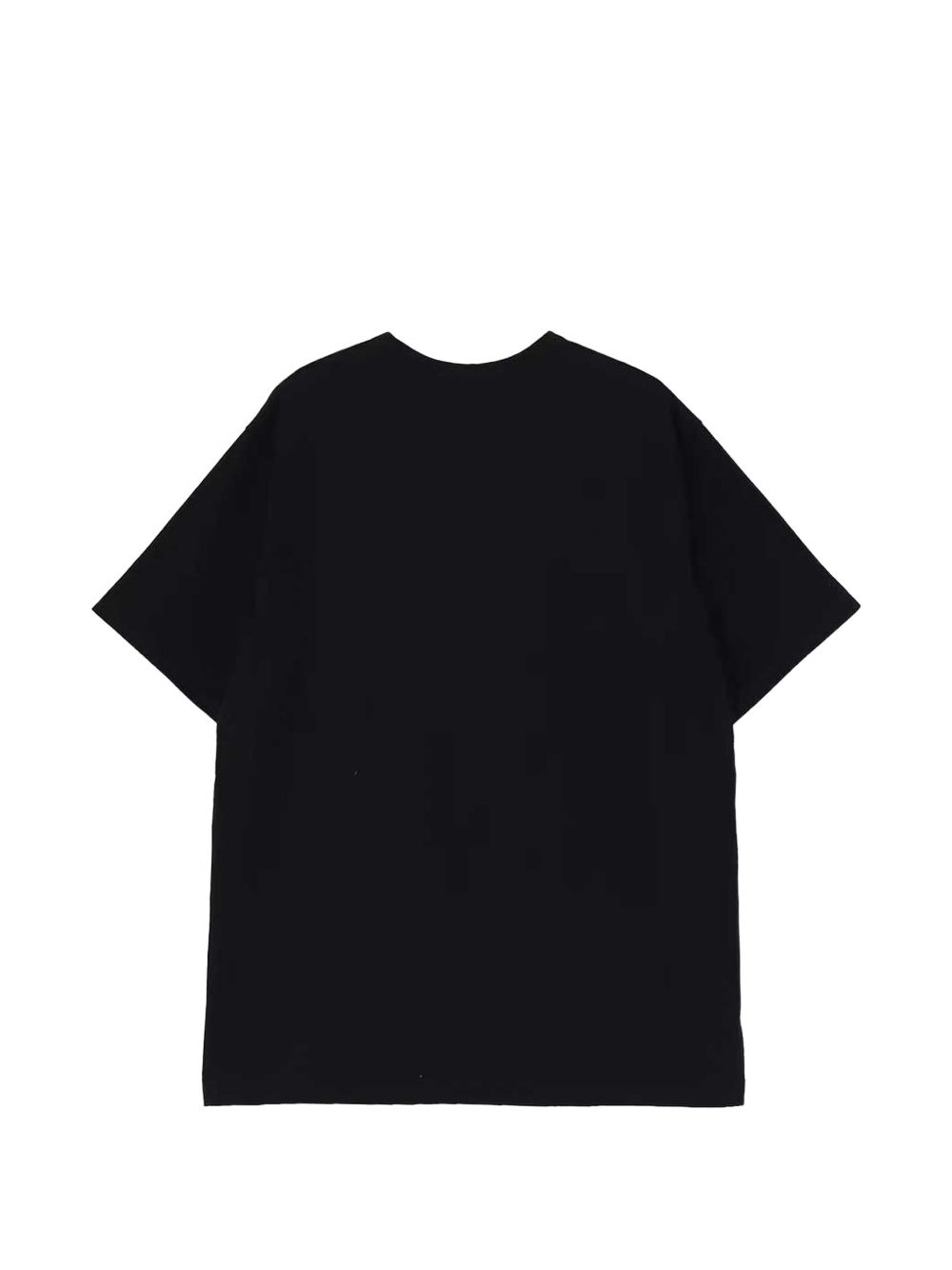 T-shirt a maniche corte in nero Yohji yamamoto - uomo 