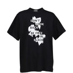 T-shirt a maniche corte in nero Yohji yamamoto - uomo 