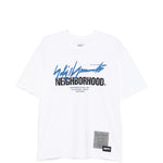 T-shirt a maniche corte in bainco Yohji yamamoto - uomo 