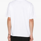 T-shirt a maniche corte in bainco Yohji yamamoto - uomo 