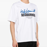 T-shirt a maniche corte in bainco Yohji yamamoto - uomo 