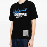 T-shirt a maniche corte in nero Yohji yamamoto - uomo 