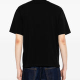 T-shirt a maniche corte in nero Yohji yamamoto - uomo 
