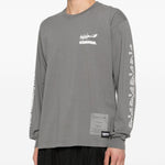 T-shirt a maniche lunghe in grigio Yohji yamamoto - uomo 