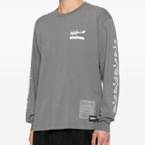 T-shirt a maniche lunghe in grigio Yohji yamamoto - uomo 