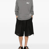 T-shirt a maniche lunghe in grigio Yohji yamamoto - uomo 